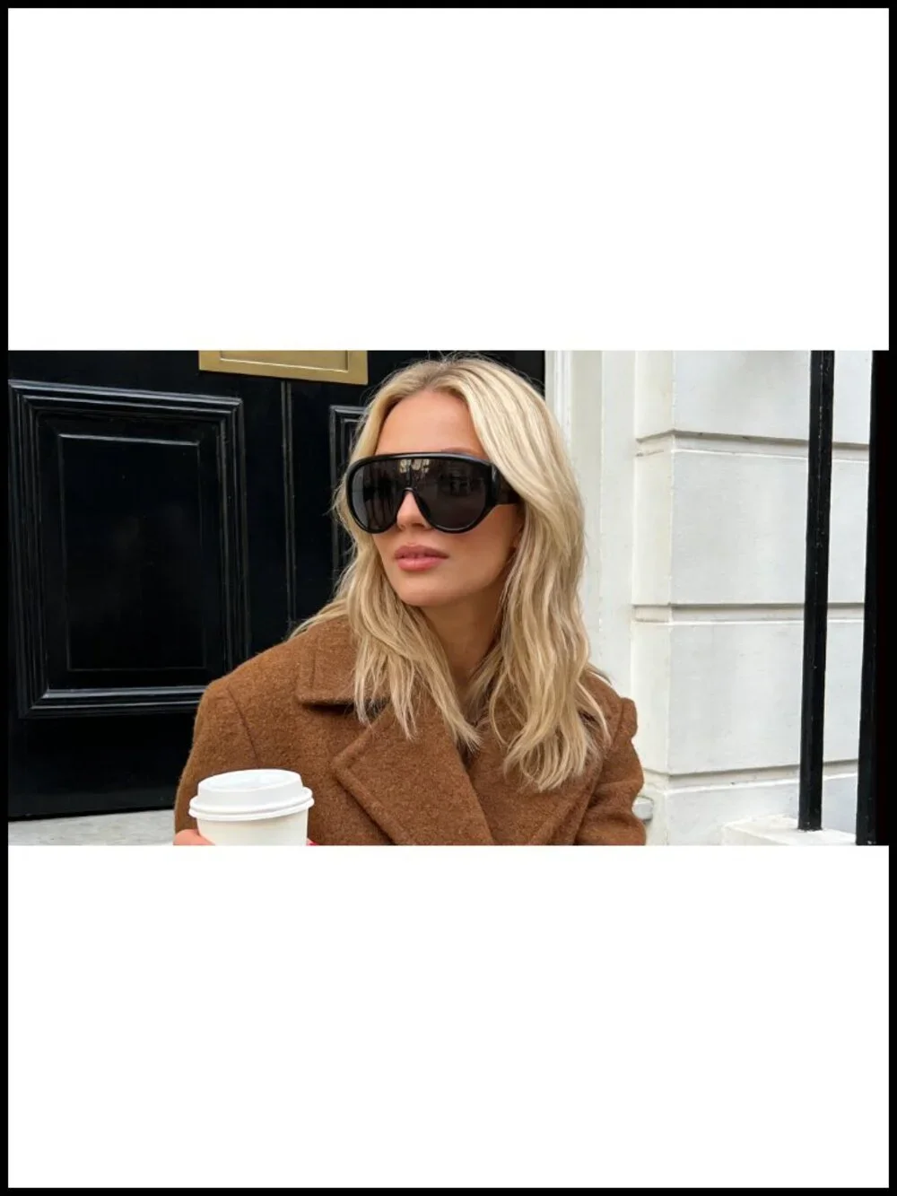 Oversized Wrap Around Shield Sunglasses UV Protection